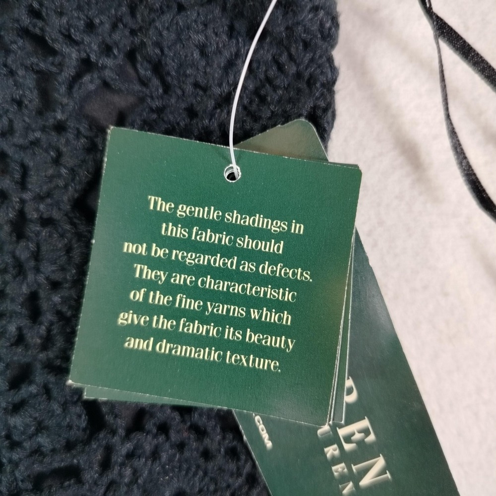 Lauren Ralph‎ Lauren Sweater Womens Medium Crochet Silk Blend Hand Knit Pullover - Picture 10 of 14